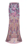 La Fuori Prism Pink Embroidered Skirt