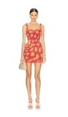 La Fuori Sunset Rose Dress In Rose Ombre