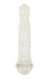 La Fuori White Embroidery Dress