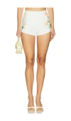La Fuori X Revolve Summer Bloom Short In White