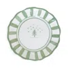 La Gabbianella Allegro Dinner Plate, Green Tree In Green