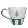 La Gabbianella Allegro Mug, Green Tree In Green