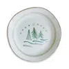 La Gabbianella Cortina Dinner Plate, Winter Trees In White