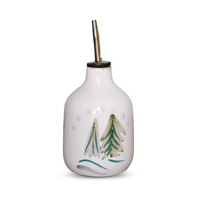 La Gabbianella Cortina Oil Jar, Winter Trees In White