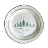 La Gabbianella Cortina Serving Platter, Winter Trees In White