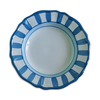 La Gabbianella Rimini Pasta Bowl In Blue