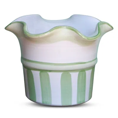 La Gabbianella Rimini Planter In Green
