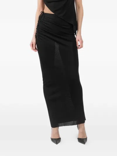 La Galpa Gran Fatali Maxi Skirt In Black