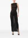 La Galpa Reaper Bare Split Maxi Dress In Black