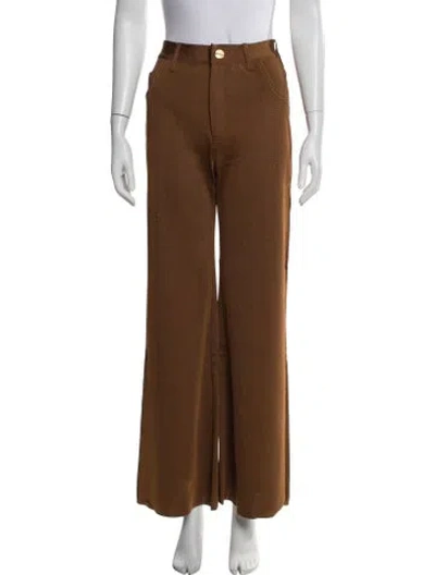 Pre-owned La Galpa Wide Leg Pants W/ Tags In Brown
