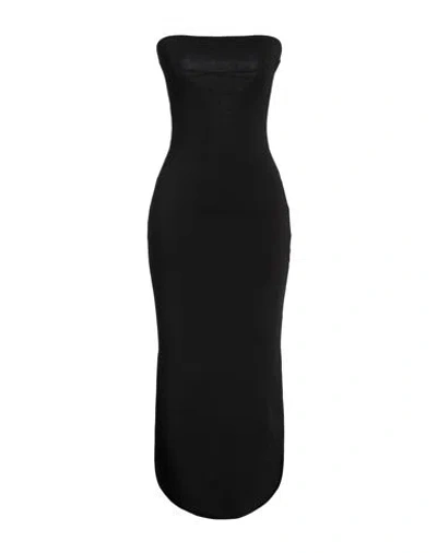 La Galpa Woman Maxi Dress Black Size M/l Recycled Viscose