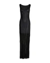 La Galpa Woman Maxi Dress Black Size M/l Recycled Viscose
