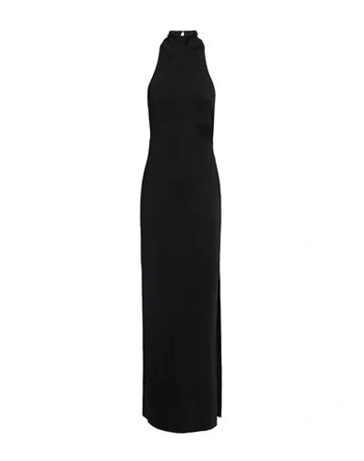 La Galpa Woman Maxi Dress Black Size M/l Recycled Viscose