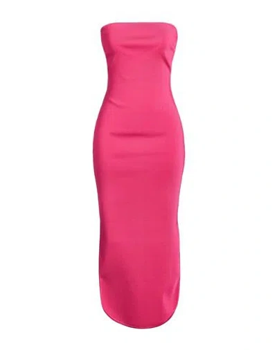 La Galpa Woman Maxi Dress Fuchsia Size Xs/s Recycled Viscose In Pink