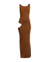 La Galpa Woman Maxi Dress Tan Size Xs/s Viscose