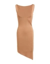 La Galpa Woman Midi Dress Camel Size M/l Recycled Viscose