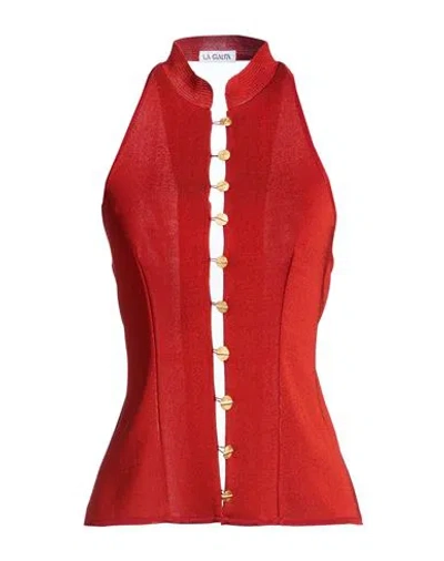 La Galpa Woman Top Rust Size Xs/s Viscose In Red