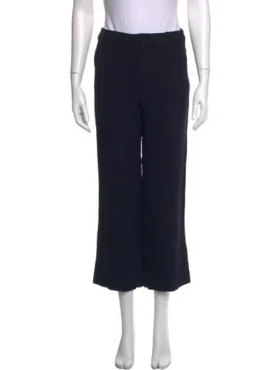 Pre-owned La Garçonne Moderne Wool Wide Leg Pants In Black