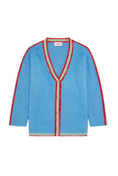 La Granni Men's Limited Edition Oversized Suri Cardigan Baby Blue