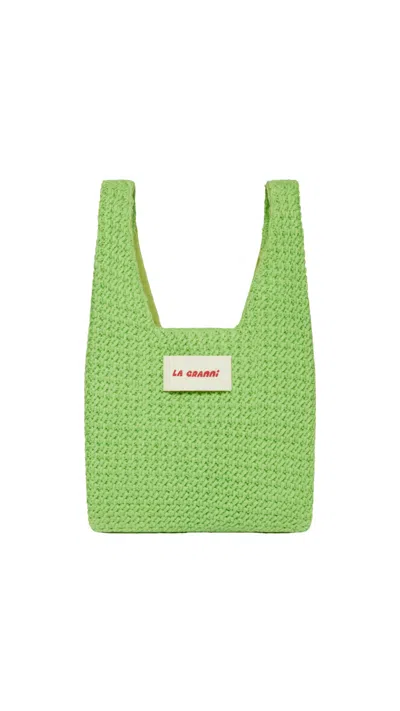 La Granni Men's Mini La G Knit Bag - Lime Green
