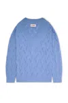 La Granni Men's Oversized Jumper - Light Blue In Blue