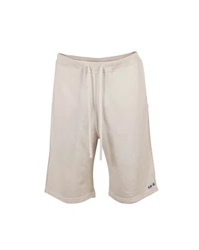 La Granni Men's White La G Shorts - Cream