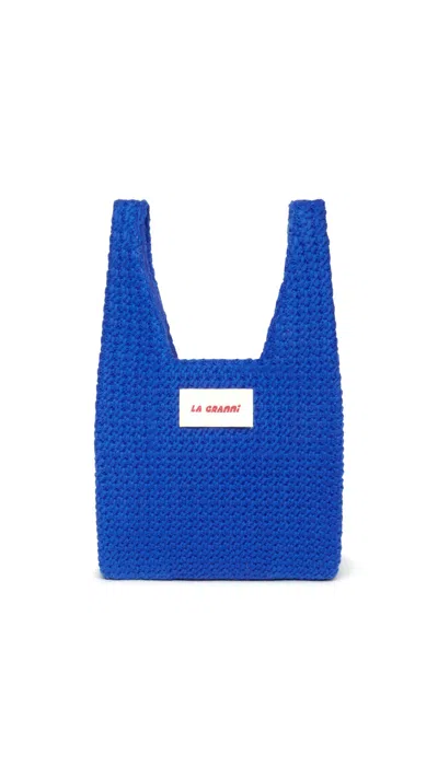 La Granni Women's Mini La G Knit Bag - Blue