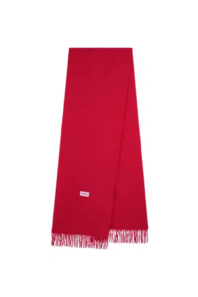 La Granni Women's Oversized Alpaca Scarf - Red