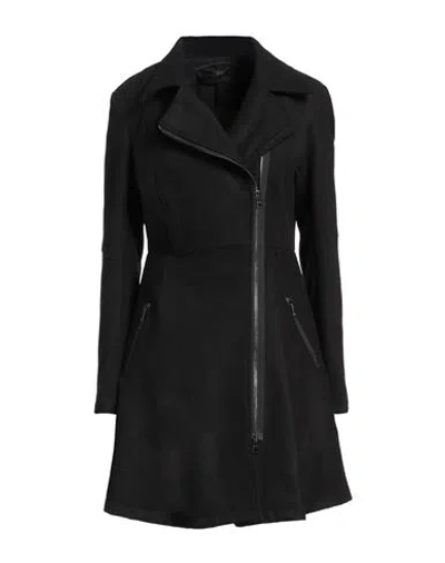 La Haine Inside Us Woman Coat Black Size M Polyester, Viscose, Elastane