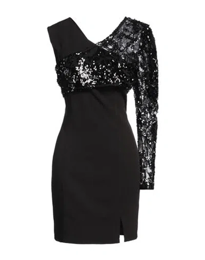 La Haine Inside Us Woman Mini Dress Black Size Xs Polyester, Elastane