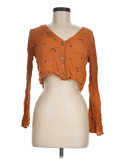 Pre-owned La Hearts 3/4 Sleeve Blouse In Orange