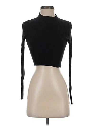 Pre-owned La Hearts 3/4 Sleeve Turtleneck In Black