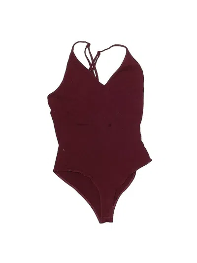 Pre-owned La Hearts Bodysuit In Burgundy