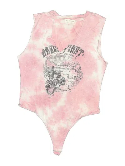 Pre-owned La Hearts Bodysuit In Pink