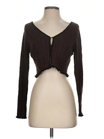Pre-owned La Hearts Cardigan Sweater In Brown
