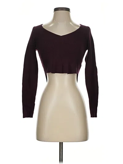 Pre-owned La Hearts Cardigan Sweater In Burgundy
