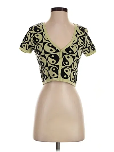 Pre-owned La Hearts Cardigan Sweater In Gold