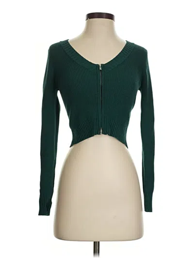 Pre-owned La Hearts Cardigan Sweater In Green