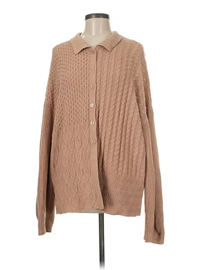 Pre-owned La Hearts Cardigan Sweater In Tan