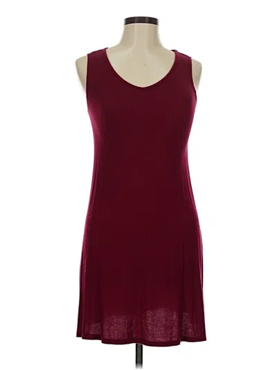 Pre-owned La Hearts Casual Dress In Burgundy