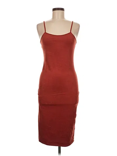 Pre-owned La Hearts Casual Dress In Burgundy