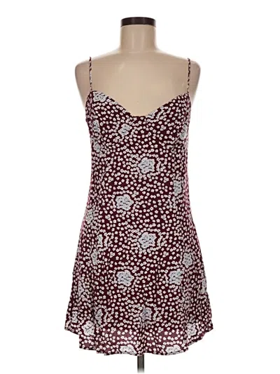 Pre-owned La Hearts Casual Dress In Burgundy