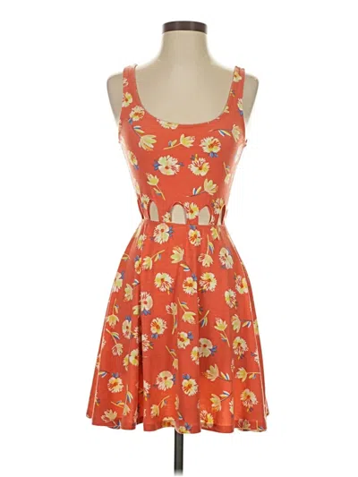 Pre-owned La Hearts Casual Dress In Orange