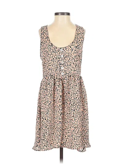 Pre-owned La Hearts Casual Dress In Tan