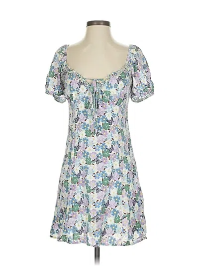 Pre-owned La Hearts Casual Dress In White