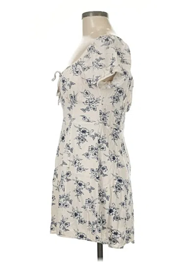 Pre-owned La Hearts Casual Dress In White