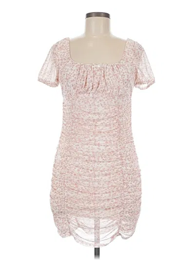 Pre-owned La Hearts Casual Dress In White
