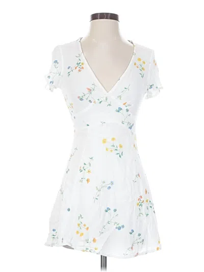 Pre-owned La Hearts Casual Dress In White