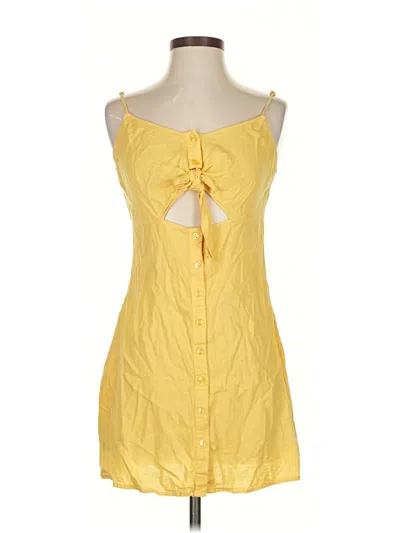 Pre-owned La Hearts Casual Dress In Yellow