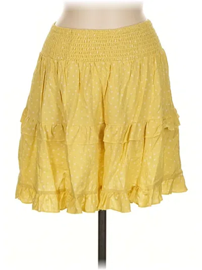 Pre-owned La Hearts Casual Skirt In Yellow
